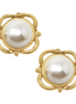 Susan Shaw Pearl Scroll Studs