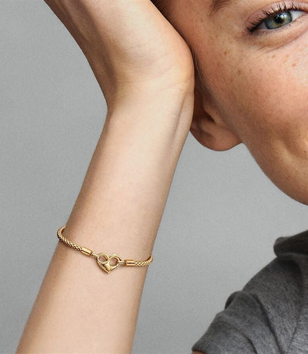 Pandora Moments Studded Chain Bracelet Size 18