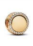 Pandora Moments Engravable Sparkling Button Charm