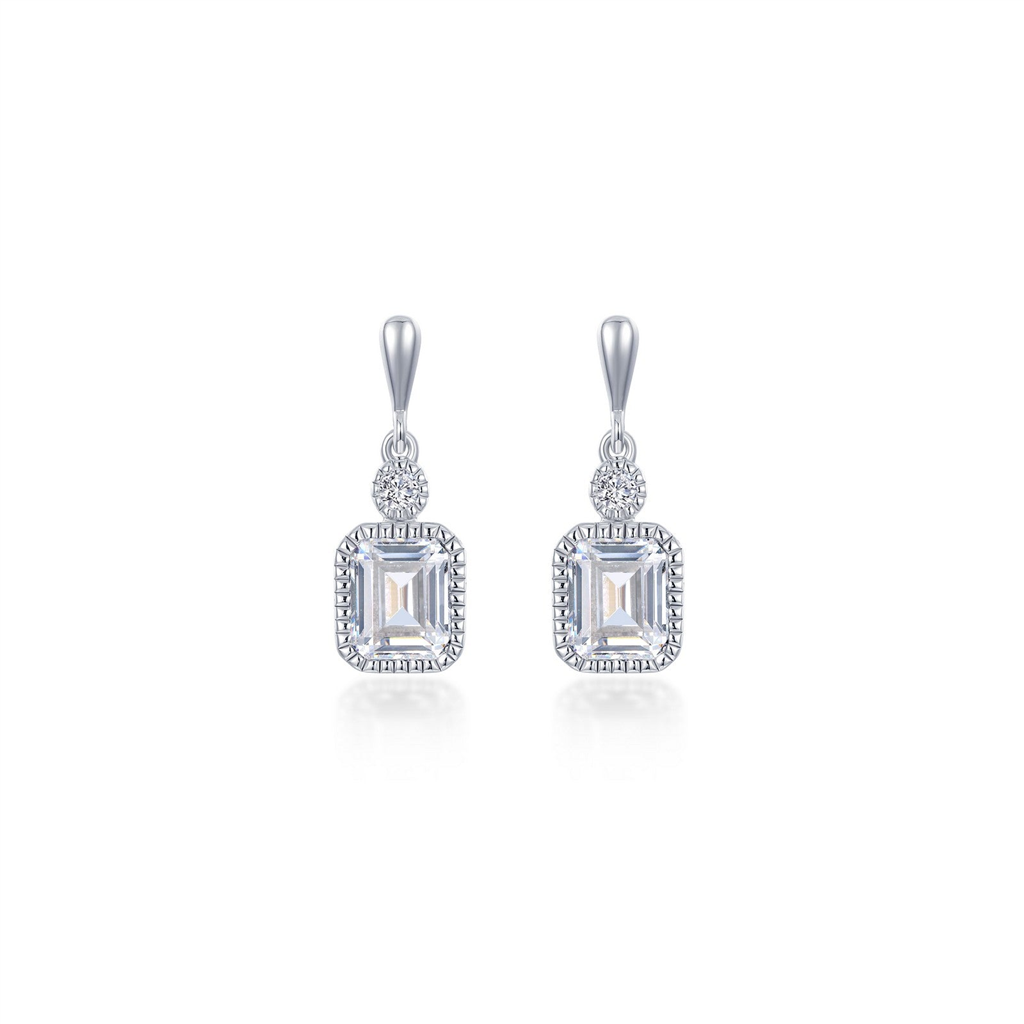 Lafonn 1.82 CTW Simulated Diamond April Birthstone Dangle Earrings