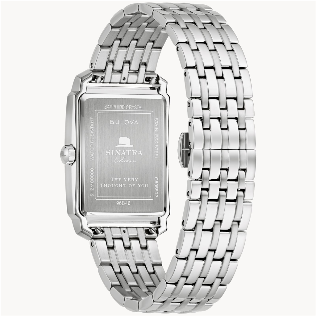 Bulova Men's Frank Sinitra "The Very THought Of You Collection"  Stainless Steel Bracelet Watch