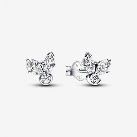 Pandora Moments Sparkling Herbarium Cluster Stud Earrings