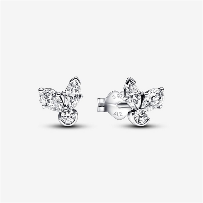 Pandora Moments Sparkling Herbarium Cluster Stud Earrings