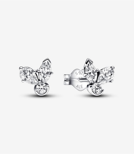 Pandora Moments Sparkling Herbarium Cluster Stud Earrings