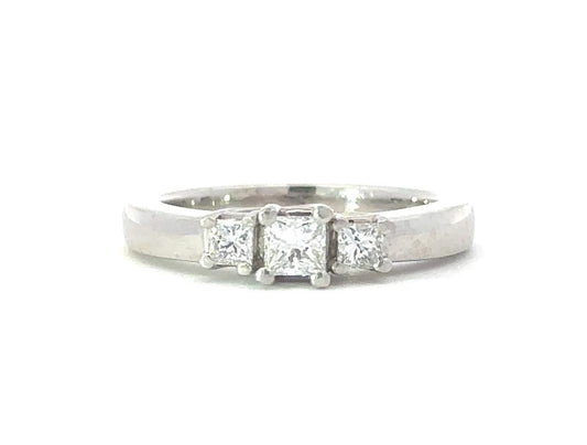 Three Stone Diamond Engagement Ring