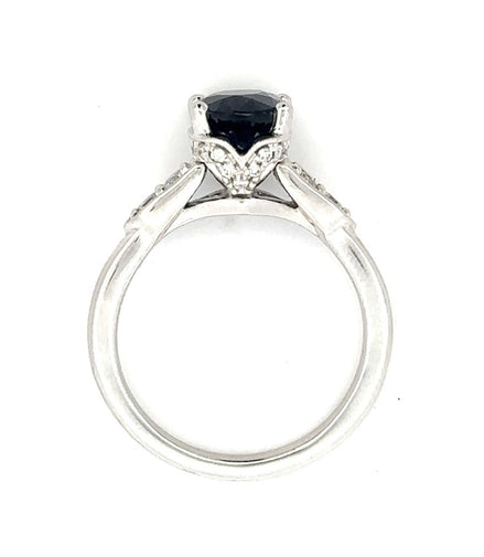 Oval Sapphire and Diamond Ring