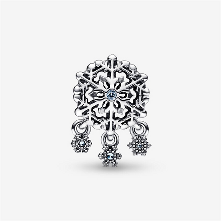 Pandora Moments Icy Snowflake Drop Charm