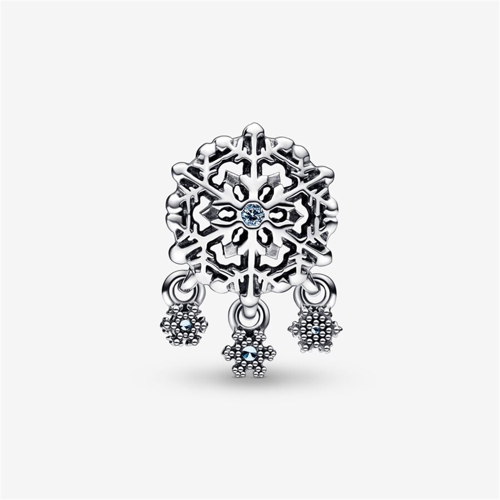 Pandora Moments Icy Snowflake Drop Charm