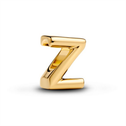 Pandora Letter Z Alphabet Gold-Plated Charm