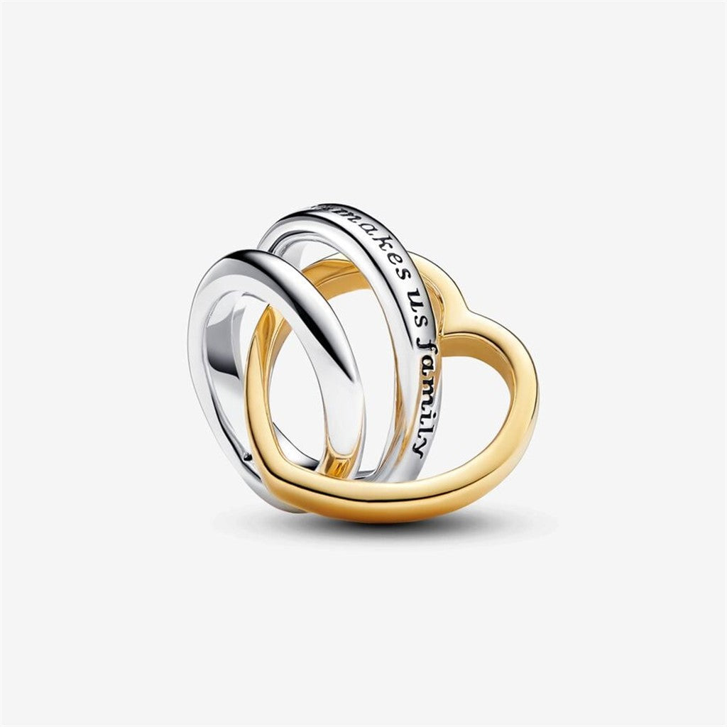 Pandora Moments Two-Tone Stepmom Entwined Hearts Charm