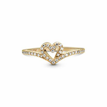Pandora Timeless Wish Sparkling Heart Ring Size 8.5