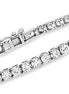 Ladies White Gold 8 CT Diamond Tennis Bracelet