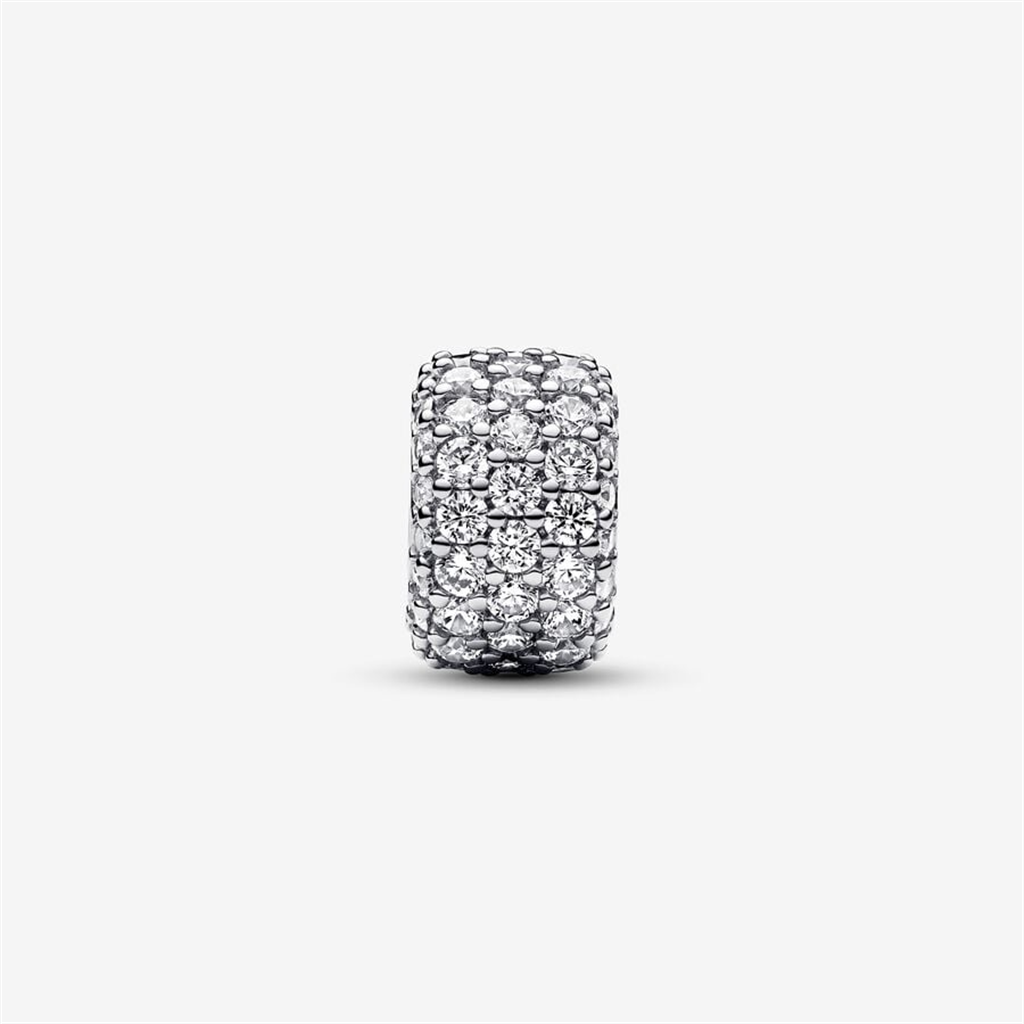 Pandora Timeless  Sparkling Pavé Triple-Row Charm