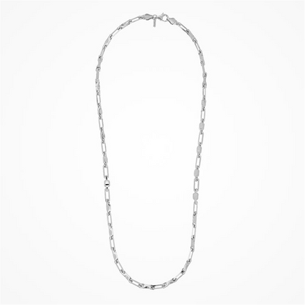 Desmos Mens Rhodium Plated Max Necklace 22"