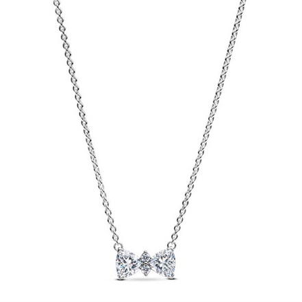 Pandora Timeless Sparkling Bow Necklace 45 cm