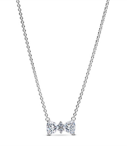 Pandora Timeless Sparkling Bow Necklace 45 cm