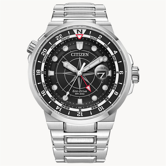 Citizen Eco-Drive Sport Luxury Endeavor Stainless Steel Bracelet