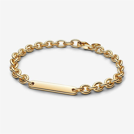 Pandora Moments Engravable Bar Link Bracelet Size 16