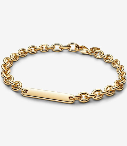 Pandora Moments Engravable Bar Link Bracelet Size 18