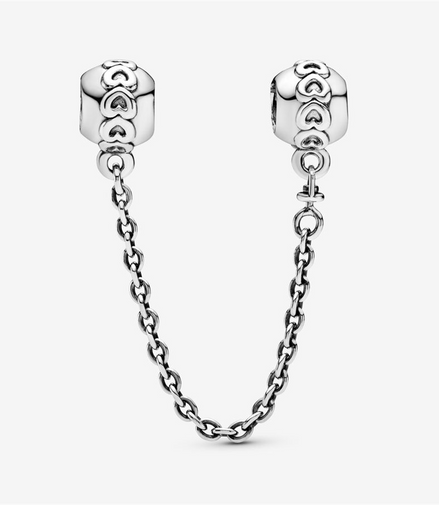 Pandora Moments Eternal Hearts Chain Safety Chain
