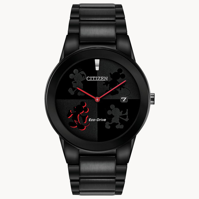 Citizen Mens Mickey Mouse Black Eco-Drive Bracelet Watch