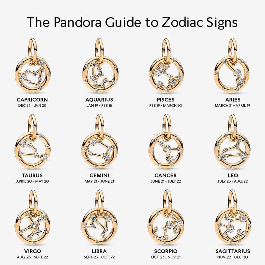 Pandora Moments 14K Gold-Plated Scorpio Zodiac Dangle Charm