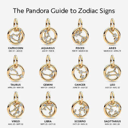 Pandora Moments 14K Gold-Plated Cancer Zodiac Dangle Charm