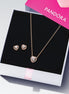 Pandora Timeless Sparkling Elevated Heart Jewelry Gift Set