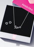 Pandora Moments Handwritten Love Jewelry Gift Set