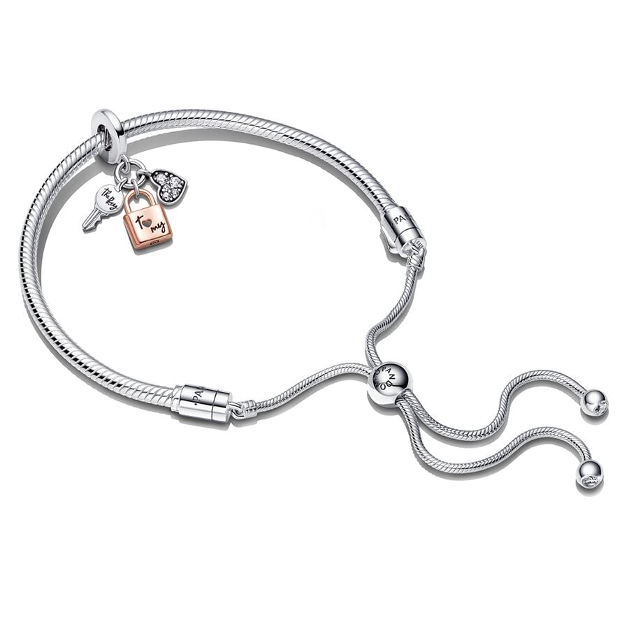 Pandora Moments Padlock & Heart Bracelet Gift Set