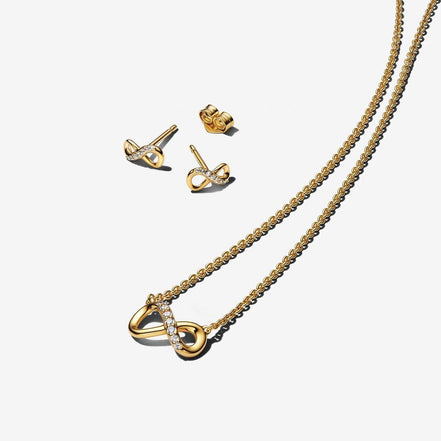 Pandora Moments Sparkling Infinity Jewelry Gift Set
