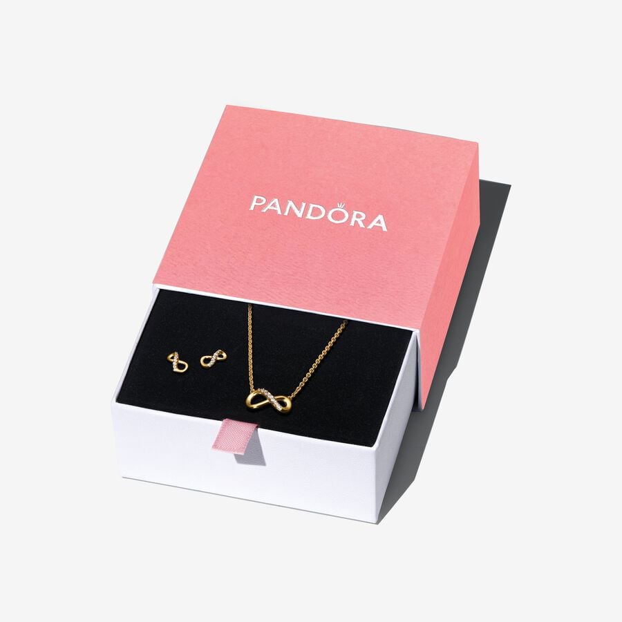 Pandora Moments Sparkling Infinity Jewelry Gift Set