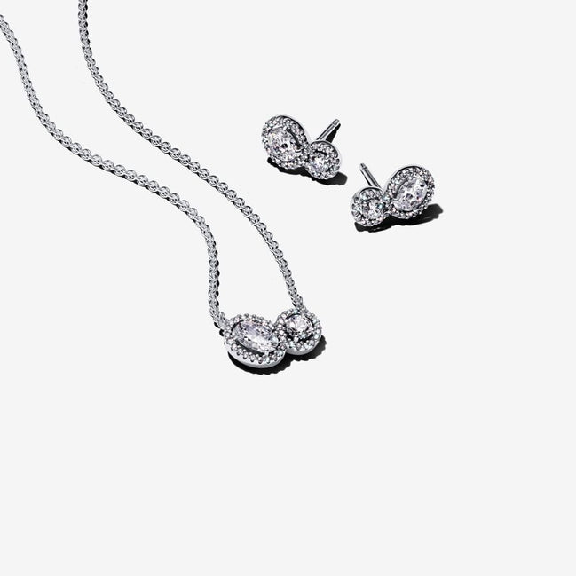 Pandora Timeless Double Halo Jewelry Gift Set