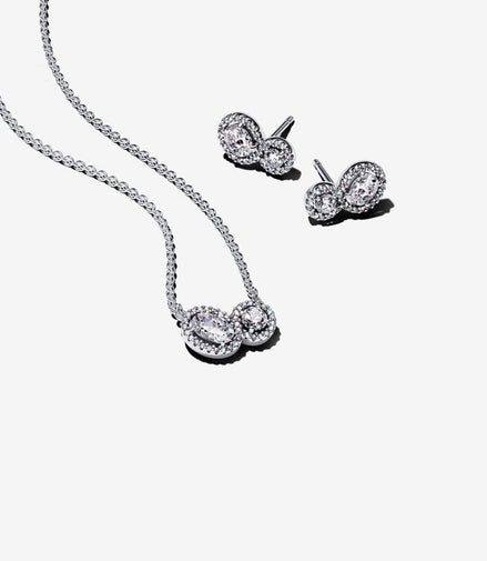 Pandora Timeless Double Halo Jewelry Gift Set