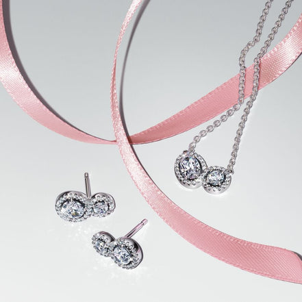 Pandora Timeless Double Halo Jewelry Gift Set
