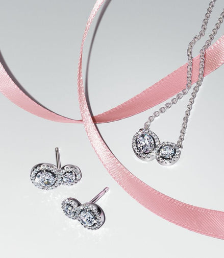 Pandora Timeless Double Halo Jewelry Gift Set