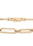 14K Yellow Gold Diamond Paperclip Bracelet