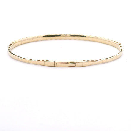 14K Yellow Gold 3 CTW Lab Grown Diamond Flexi Bangle Bracelet