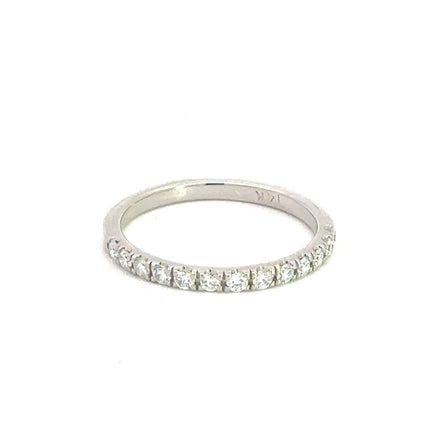 14K White Gold .30 CTW Diamond Wedding Band