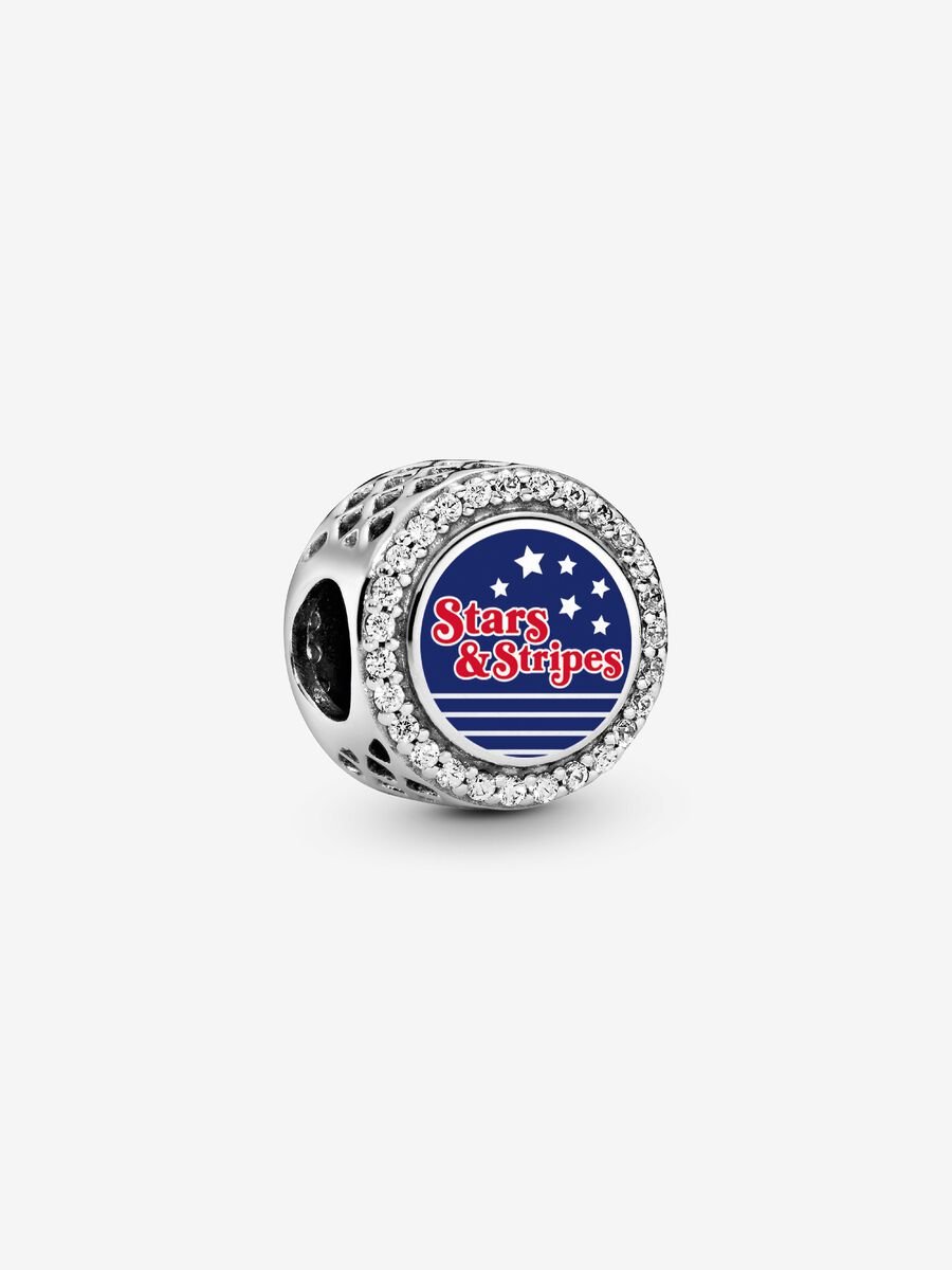 Stars & Stripes Button Charm