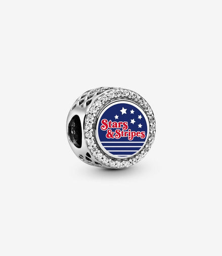 Stars & Stripes Button Charm