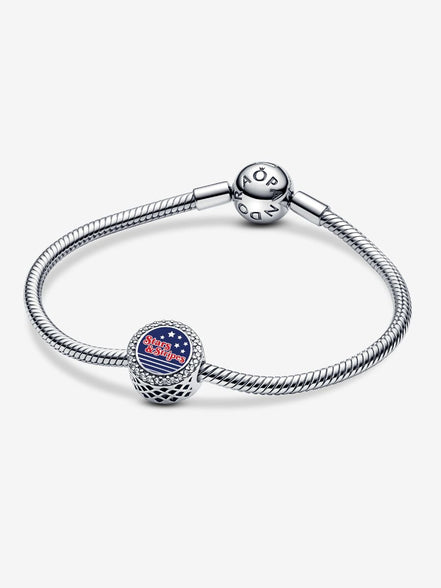 Stars & Stripes Button Charm