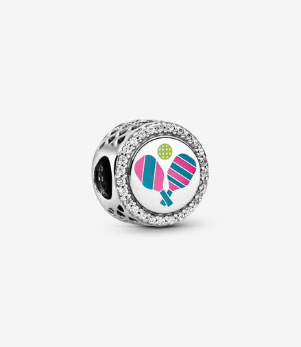 Pickleball Engravable Button Charm