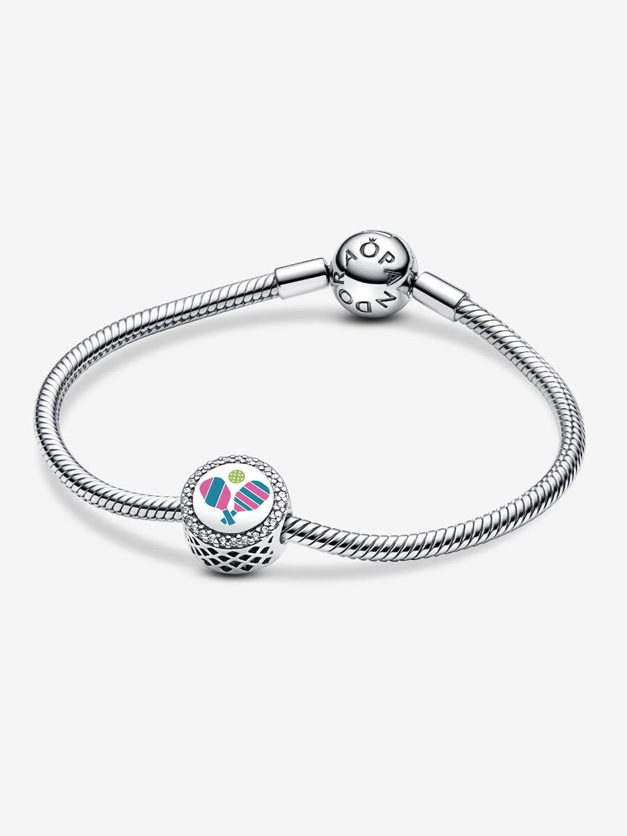 Pickleball Engravable Button Charm