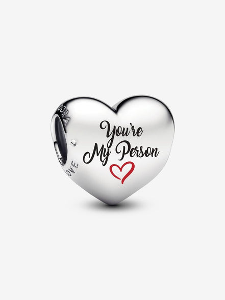 Engravable You're My Person Heart Charm