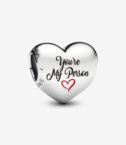 Engravable You're My Person Heart Charm
