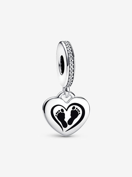 Baby Feet Engravable Dangle Charm