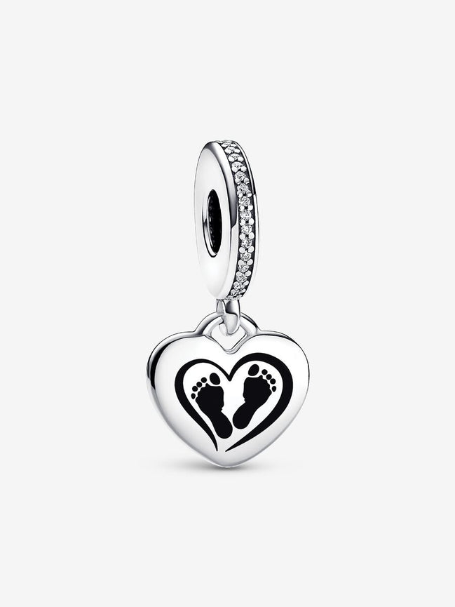 Baby Feet Engravable Dangle Charm