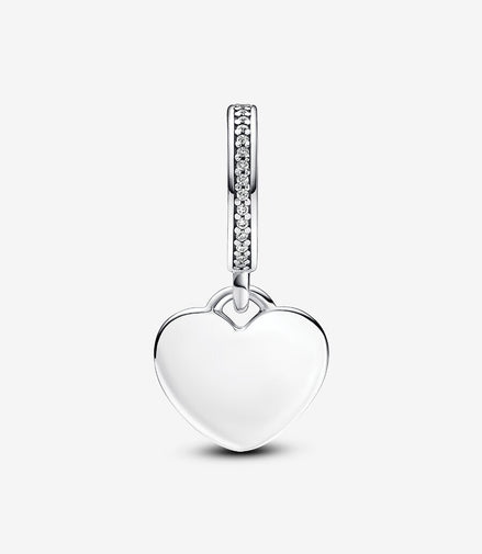 Pandora Moments Silver Baby Feet Engravable Dangle Charm