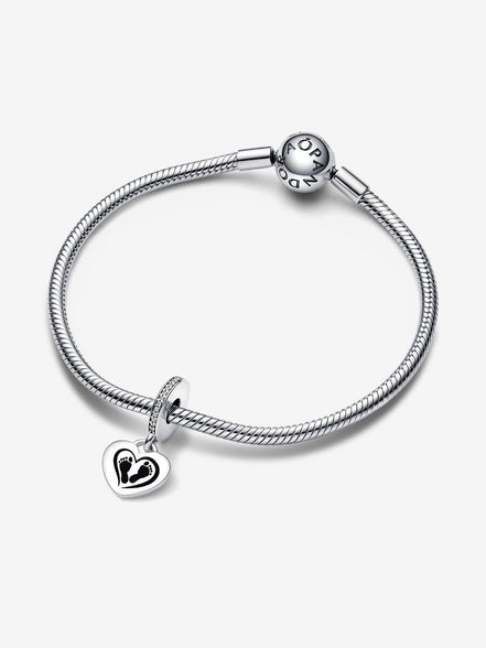 Baby Feet Engravable Dangle Charm